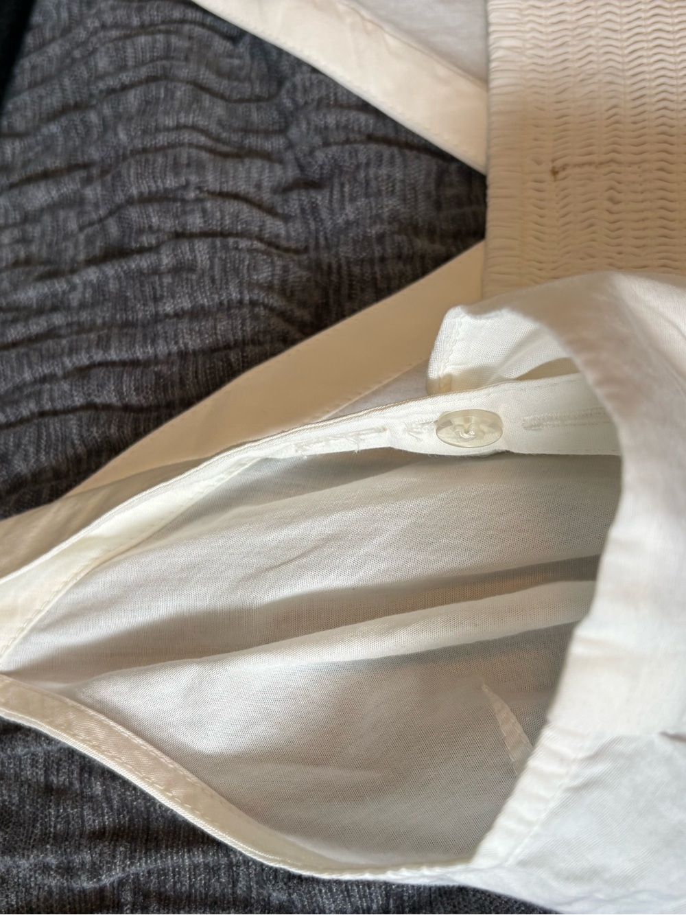 FREE PEOPLE Cream Button-Front Tie-Waist Tank Top. NWT - Picture 8 of 8